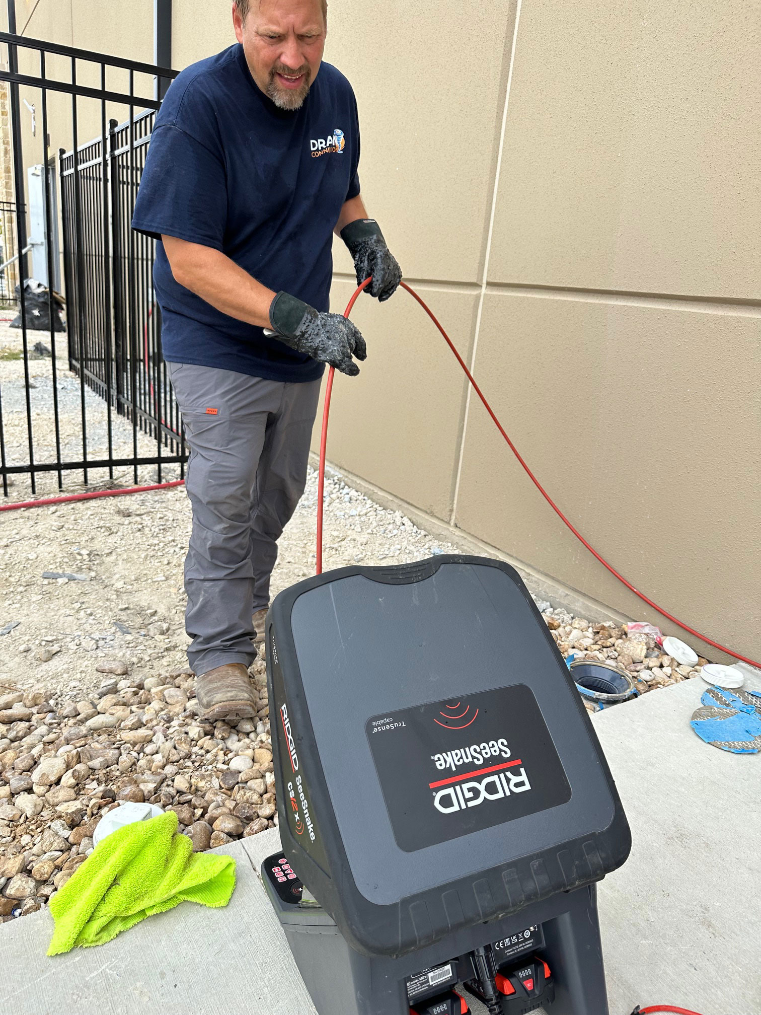 drain connection technician
