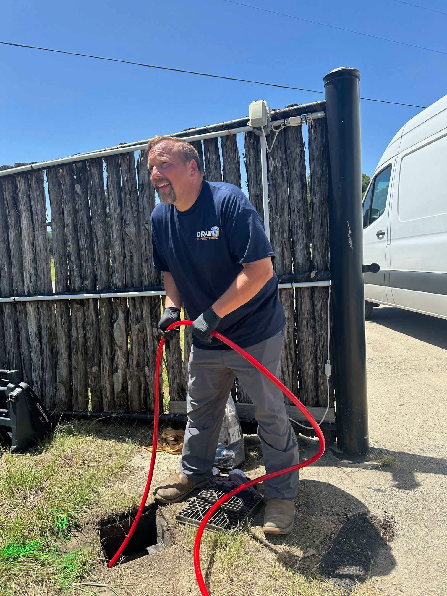 drain connection technician
