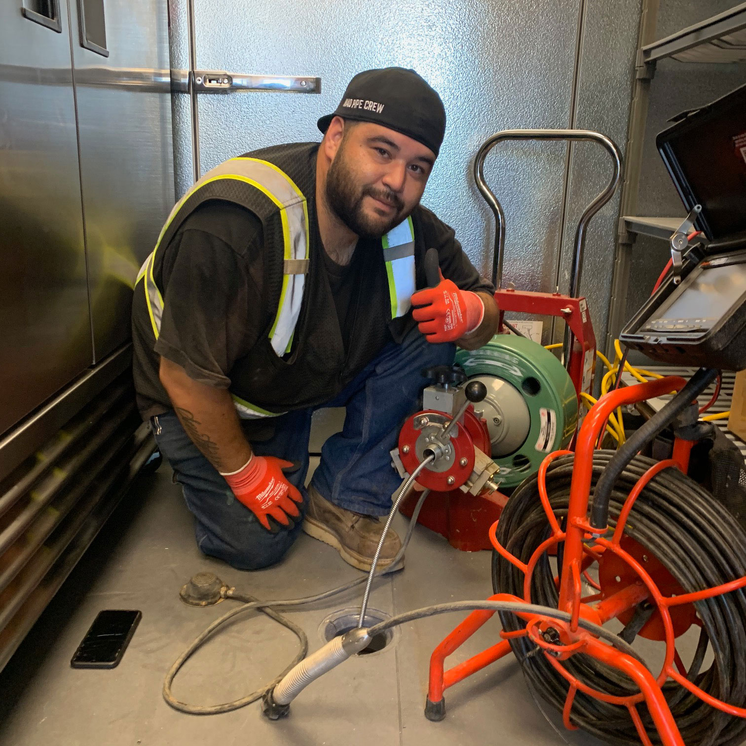 drain connection technician
